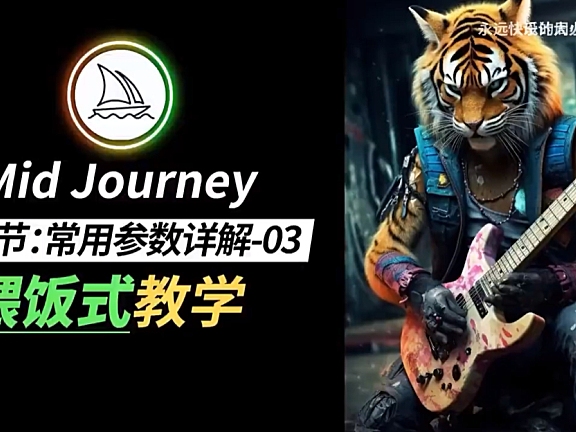 MJ保姆级教程 Midjourney新手小白零基础入门到商业实战教程-P7常用参数详解-03(–q值,–r值,–seed值)