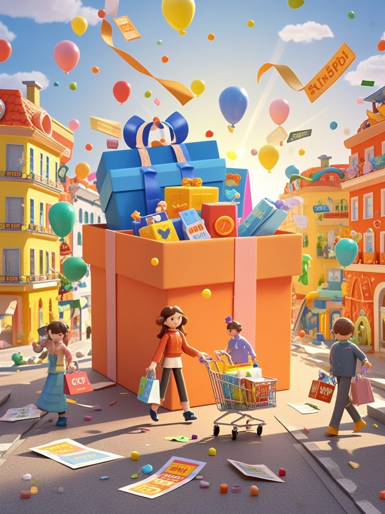 图片[1]-3D卡通风格电商活动海报-爱智特agent,一站式企业智能体推荐平台,扣子企业智能体,扣子工作流免费复制下载